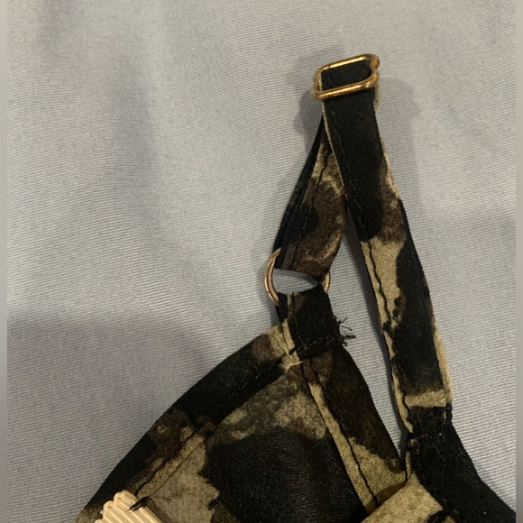 Monteau Leopard Print Ruffle Mesh Cami Top - Picture 4 of 9